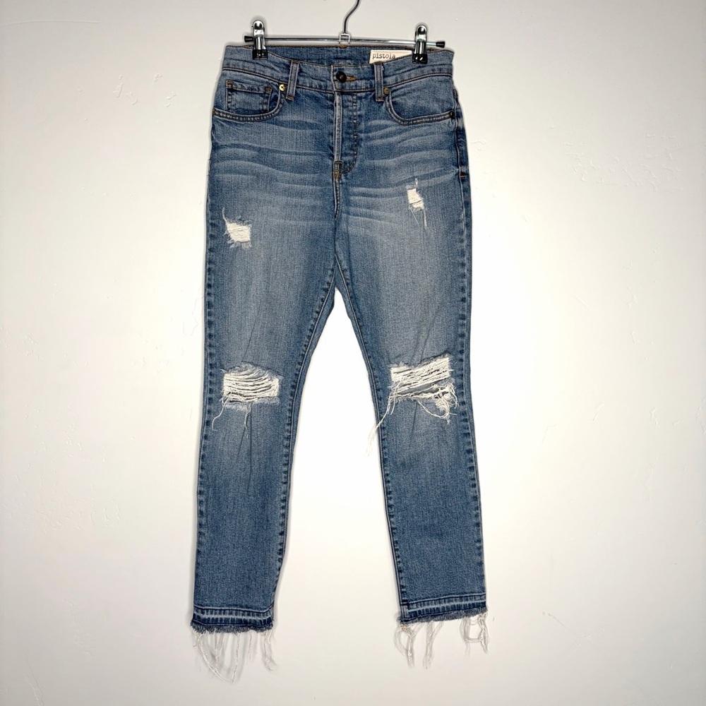 Pistola Brinkley Skinny‎ Jeans Size 25 Raw Hem Distressed